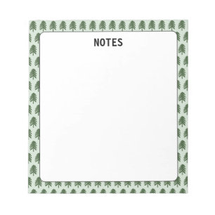 Holiday Pine Tree Notepad Notizblock