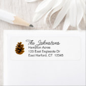 Holiday Pinecone Erntedank Rücksendeadresse (Insitu)