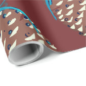 Holiday Pinecones Wrapping Paper Geschenkpapier (Rolleneckpunkt)