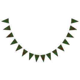 Holiday Pines Garnet Triangle Bunting Banner