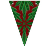 Holiday Pines Garnet Triangle Bunting Banner (Dritte Fahne)