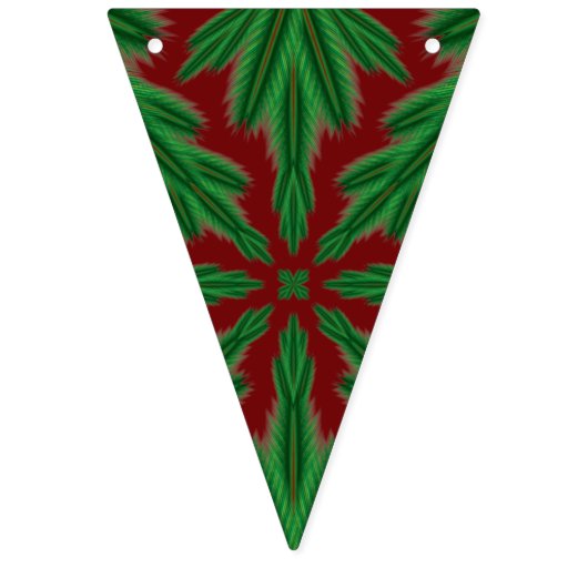 Holiday Pines Garnet Triangle Bunting Banner (Dritte Fahne)
