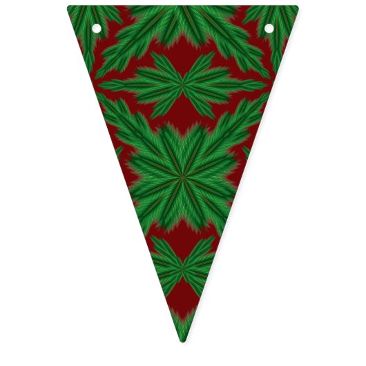 Holiday Pines Garnet Triangle Bunting Banner (Zweite Fahne)