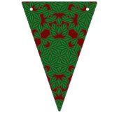 Holiday Pines Garnet Triangle Bunting Banner (Erste Fahne)