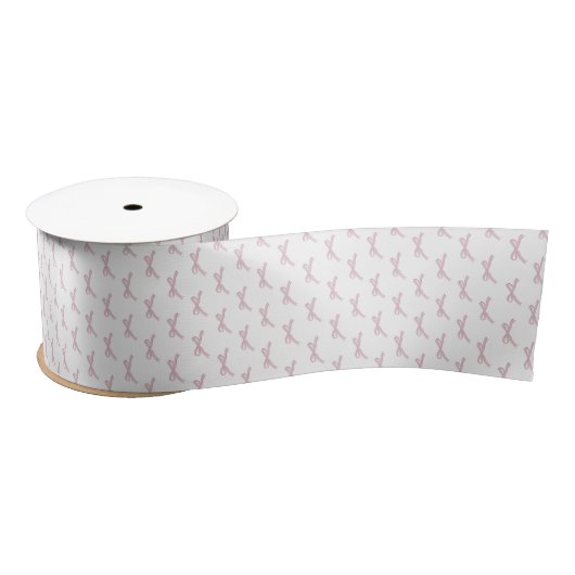 Holiday Pink Bow Coquette Satinband (Spule)