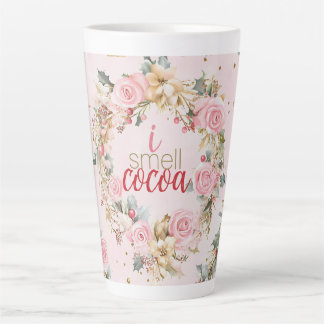 Holiday Pink Frohe Weihnachts Beaux Custom Message Milchtasse