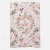 Holiday Pink Merry Nutcracker Beaux Custom Kraut Geschirrtuch (Vertikal)