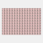 Holiday Pink Nutcracker Snowflake Geschenkpapier Set (Vorderseite 3)