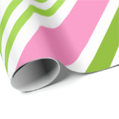 Holiday Pink Retro Candro Weihnachtswrapping Papie Geschenkpapier (Rolleneckpunkt)