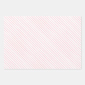 Holiday Pink Weißes Weihnachtswrapping Paper Sheet Geschenkpapier Set (Vorderseite 3)