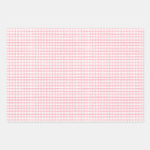 Holiday Pink Weißes Weihnachtswrapping Paper Sheet Geschenkpapier Set (Vorderseite 2)