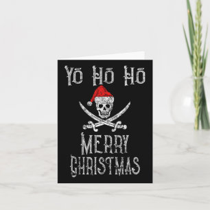 Holiday Pirate Yo Ho Ho Frohe Weihnachts-Weihnacht Karte
