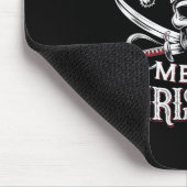 Holiday Pirate Yo Ho Ho Merry Christmas Santa Hat Mousepad (Ecke)