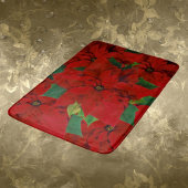 Holiday Poinsettia Blume Bath Mat Badematte