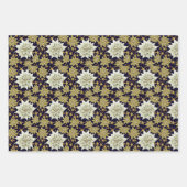 Holiday Poinsettia Fraktal Pattern Geschenkpapier Set (Vorderseite 3)