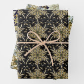 Holiday Poinsettia Fraktal Pattern Geschenkpapier Set (Beispiel)