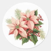 Holiday Poinsettia Stickers (Vorderseite)