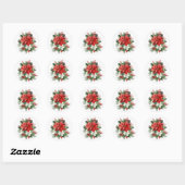 Holiday Poinsettia Stickers (Blatt)