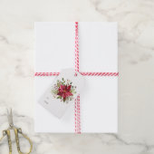 Holiday Poinsettia Winter Geschenkanhänger (Mit Garn)