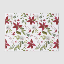 Holiday Poinsettia Winter Seidenpapier