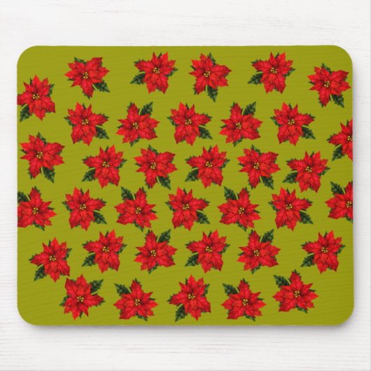 Holiday Poinsettias Mousepad (Vorne)