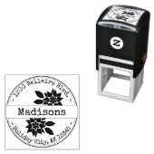 Holiday Poinsettias Schreibwriter Schriftart Rücks Permastempel (Beispiel)