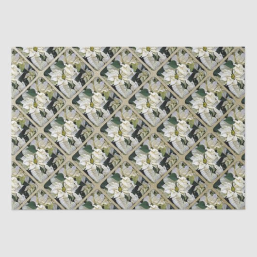 Holiday Pointsettia Seidenpapier (Vorderseite)