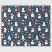 Holiday Polar Bears Geschenkpapier (Flach)