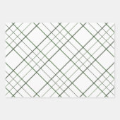 Holiday polka dot und karierte Muster rot grün Geschenkpapier Set (Vorderseite)