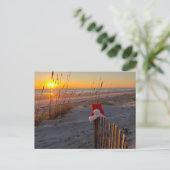 Holiday post card of beach szene Amelia Island Postkarte (Stehend Vorderseite)