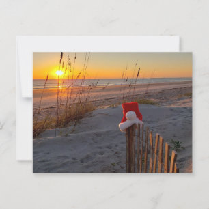 Holiday post card of beach szene Amelia Island Postkarte