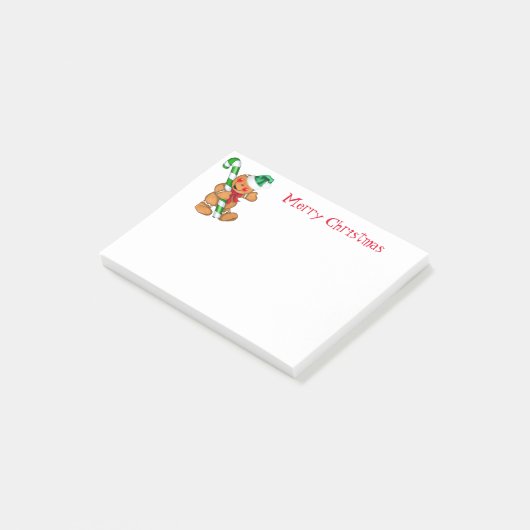 Holiday Post it Notes-Gingerbread Man Post-it Klebezettel (angewinkelt)