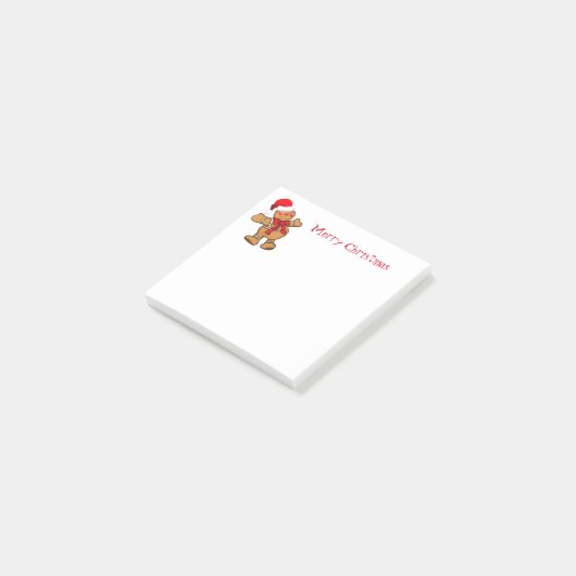 Holiday Post it Notes-Gingerbread Man Post-it Klebezettel (angewinkelt)
