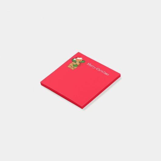 Holiday Post it Notes-Gingerbread Man Post-it Klebezettel (angewinkelt)