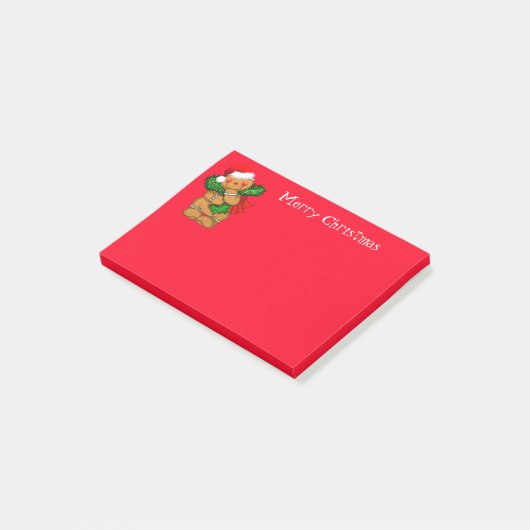 Holiday Post it Notes-Gingerbread Man Post-it Klebezettel (angewinkelt)