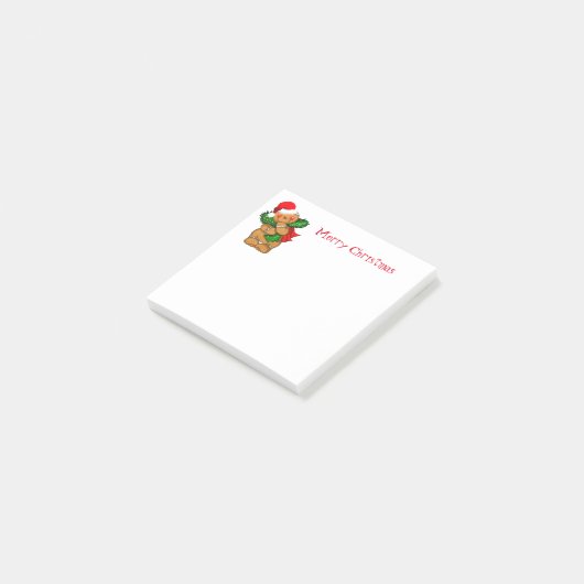 Holiday Post it Notes-Gingerbread Man Post-it Klebezettel (angewinkelt)