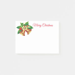 Holiday Post-it-Notes-Holly Bells Post-it Klebezettel