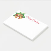 Holiday Post-it-Notes-Holly Bells Post-it Klebezettel (angewinkelt)