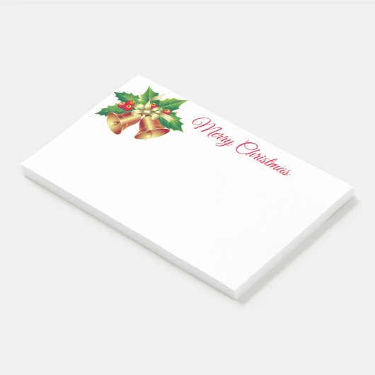 Holiday Post-it-Notes-Holly Bells Post-it Klebezettel (angewinkelt)