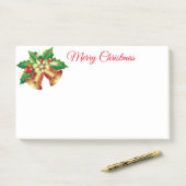Holiday Post-it-Notes-Holly Bells Post-it Klebezettel (Auf Schreibtisch)