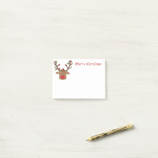 Holiday Post-it-Notes-Rudolph Post-it Klebezettel (Auf Schreibtisch)
