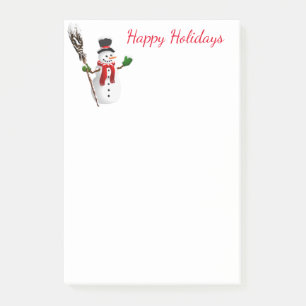 Holiday Post-it-Notes-Snowman Post-it Klebezettel