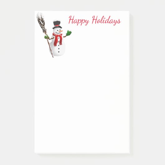 Holiday Post-it-Notes-Snowman Post-it Klebezettel (Vorderseite)