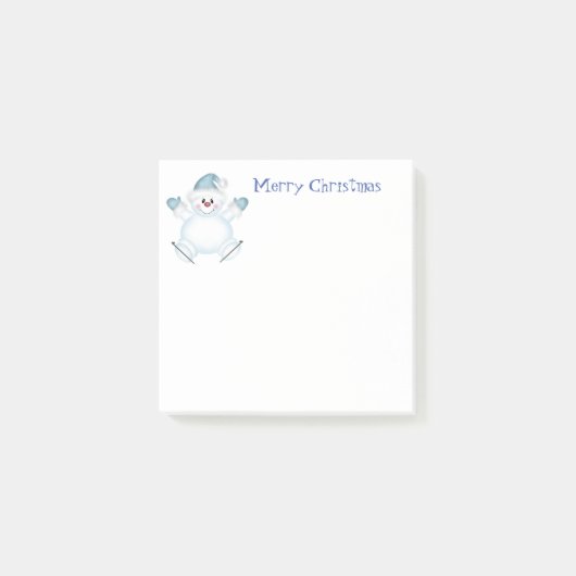 Holiday Post it Notes-Snowman Post-it Klebezettel (Vorderseite)