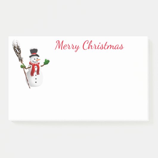 Holiday Post-it-Notes-Snowman Post-it Klebezettel (Vorderseite)
