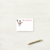 Holiday Post-it-Notes-Snowman Post-it Klebezettel (Auf Schreibtisch)