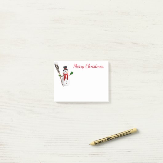 Holiday Post-it-Notes-Snowman Post-it Klebezettel (Auf Schreibtisch)