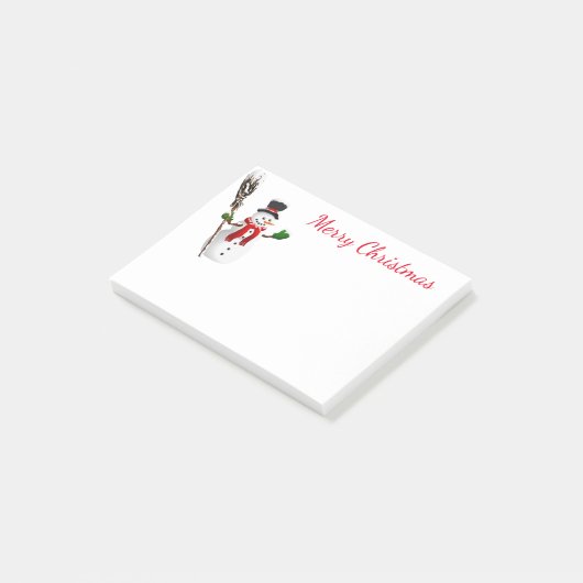 Holiday Post-it-Notes-Snowman Post-it Klebezettel (angewinkelt)