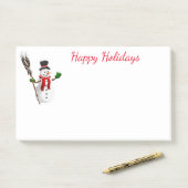 Holiday Post-it-Notes-Snowman Post-it Klebezettel (Auf Schreibtisch)