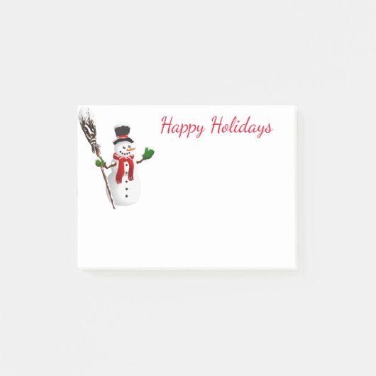 Holiday Post-it-Notes-Snowman Post-it Klebezettel (Vorderseite)